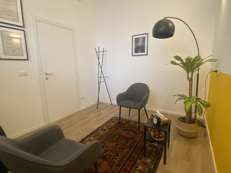 Stanza in studio di psicoterapia